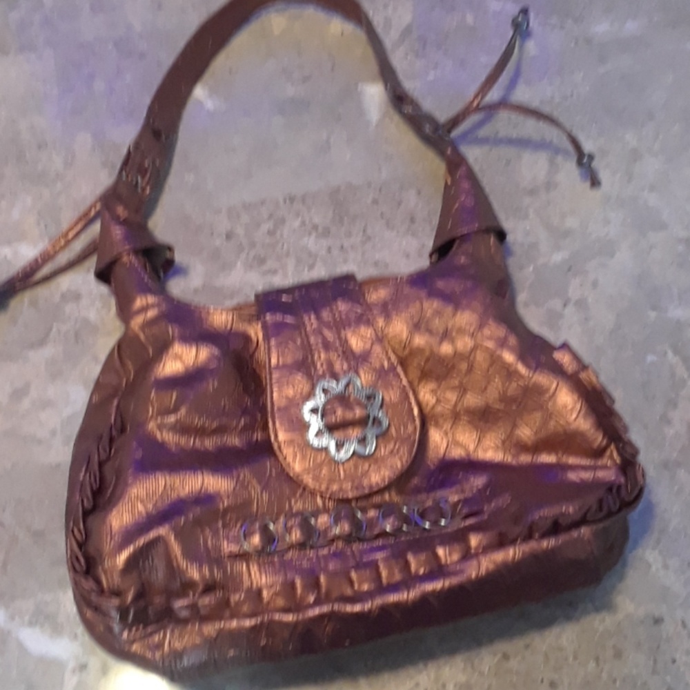 Gold with silver accent purse